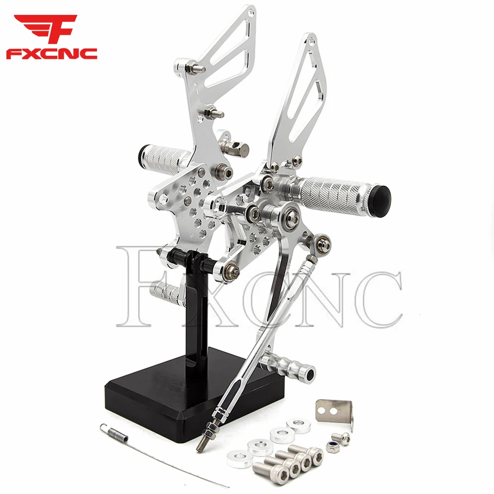 

For Suzuki GSXR600 750 1996-2005 Motorcycle Foot Pegs Pedal Rearset Rear Set Adjustable Aluminum Footrest For GSXR1000 K1-k4