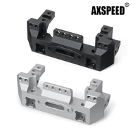 axspeed metal alloy metal front bumper with servo mount for trx 4 trx4 110 rc crawler upgrade parts