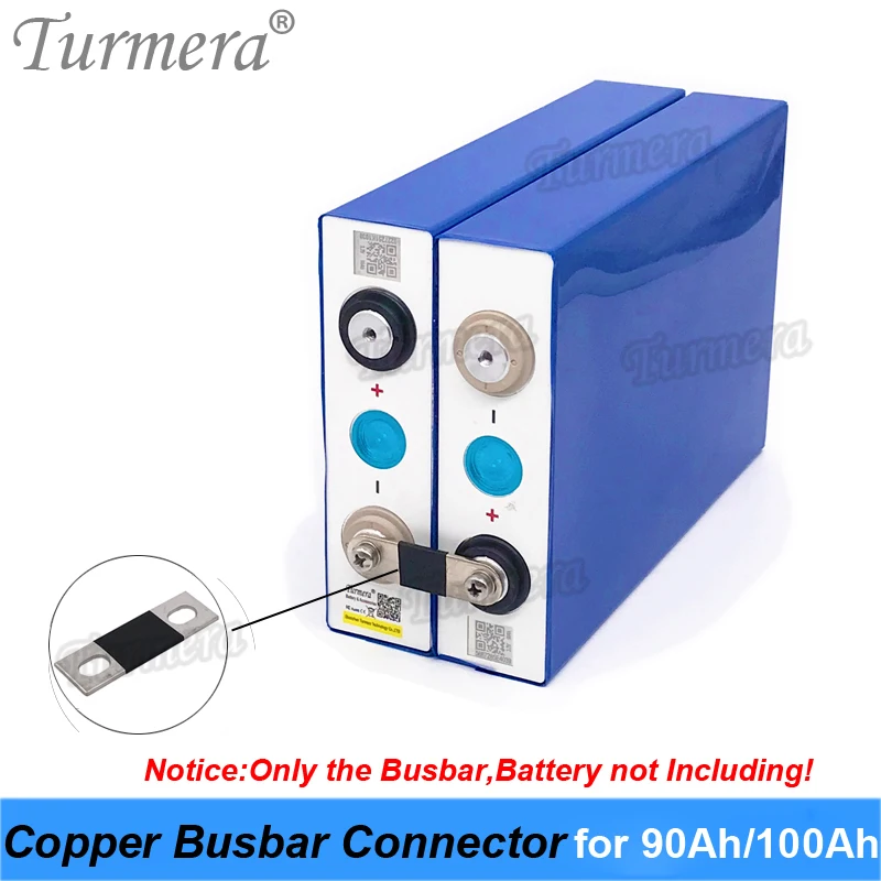 

Turmera Copper BusBars Connector for 3.2V Lifepo4 Battery 90Ah 100Ah Assemble for 36V E-Bike and Uninterrupted Power Supply 12V