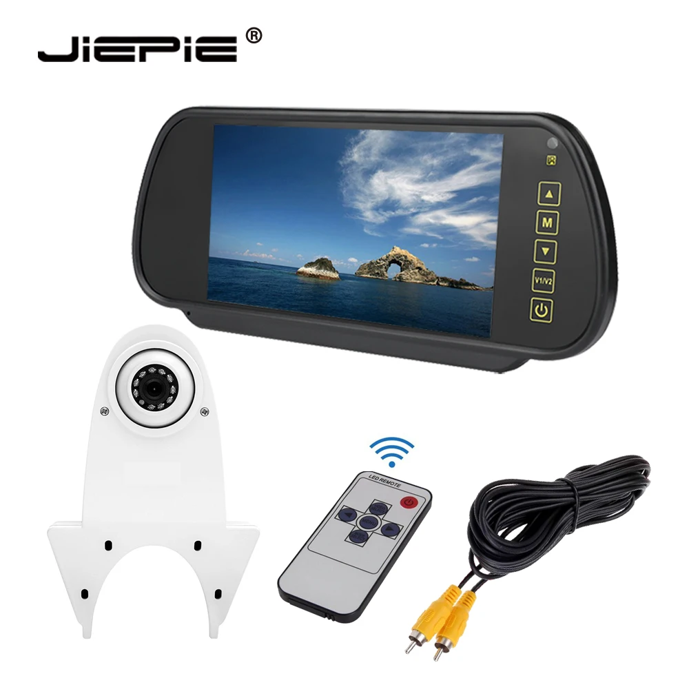 Camera with Monitor JIEPIE Автомобильная камера заднего вида Benz Sprinter Viano Vito Transit Ducato VW Crafter Citroen Fiat Ford Renault CCD камера - Название цвета: Camera with Monitor