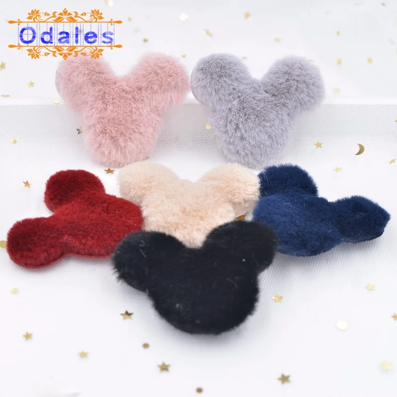 36 шт/партия милые Мышь головы мягкой аппликацией и нашивки в виде животных с