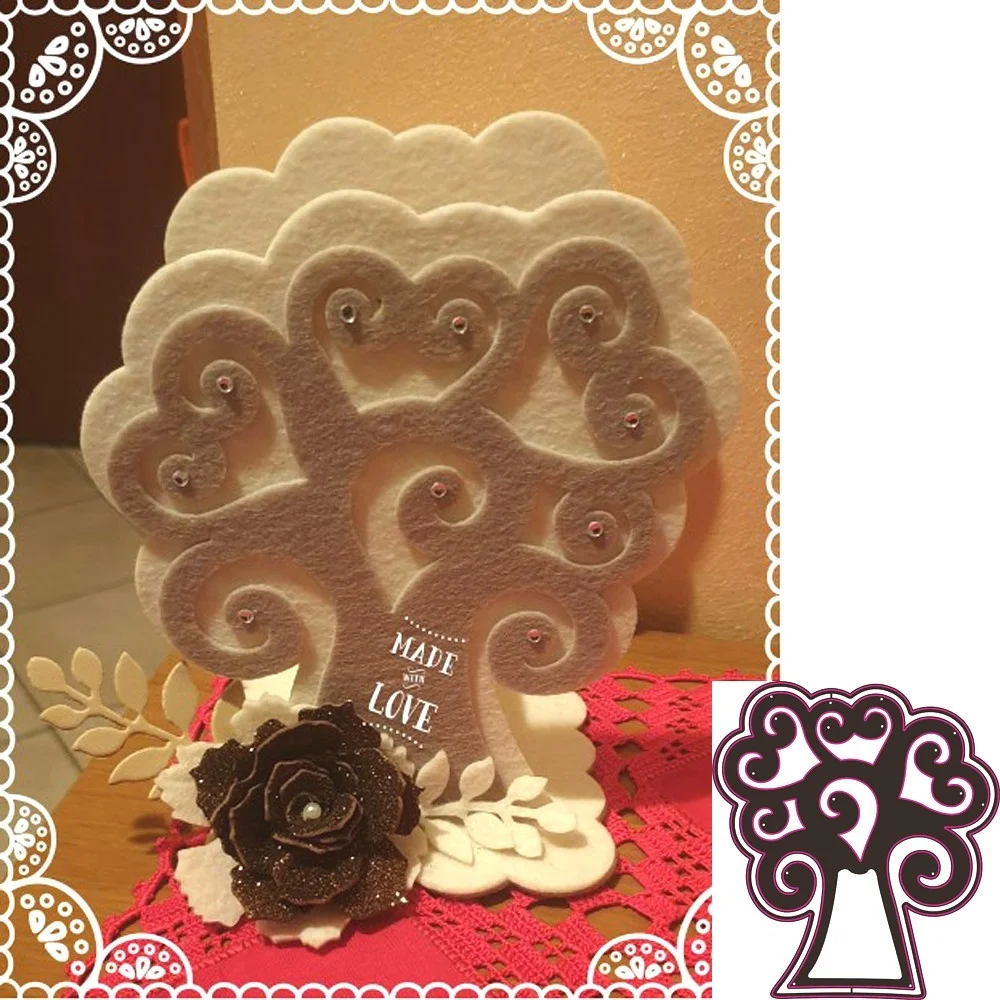 

Crazyклоун Рождественская елка Металлические Вырубные штампы трафарет для скрапбукинга альбом декоративное тиснение искусство для изготовления карт