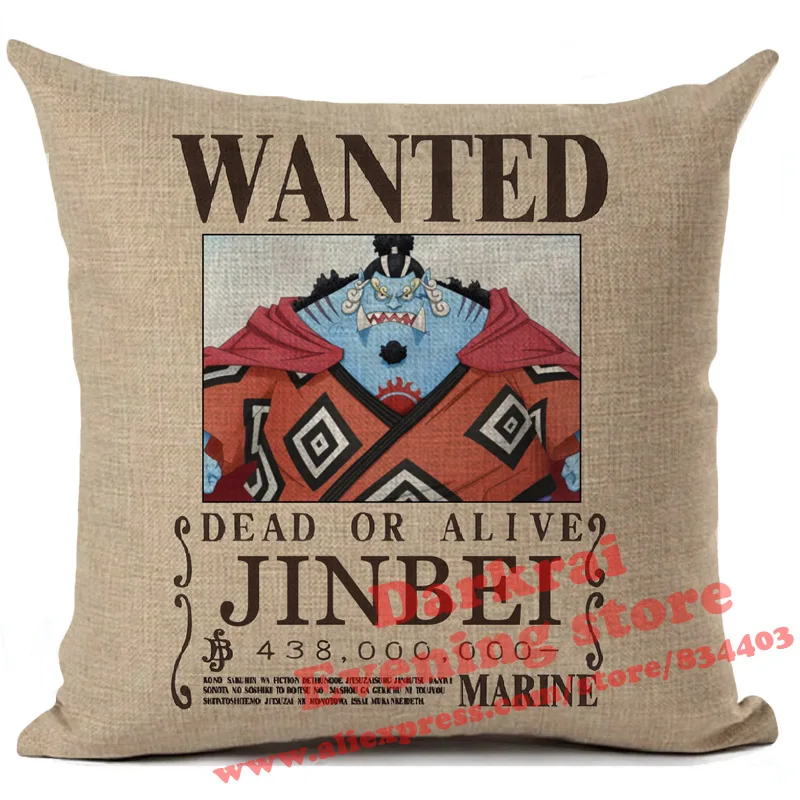 10 Аниме one piece Wanted Order Чехлы для подушек, Мультяшные украшения для дома, гостиной, дивана, поясные подушки, декоративная наволочка - Цвет: 10
