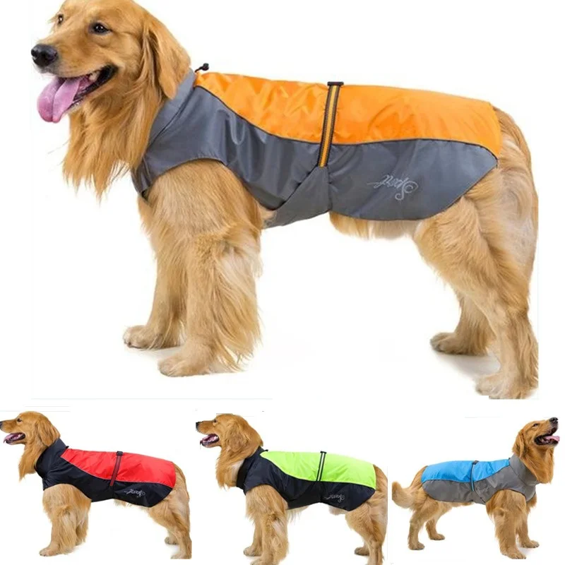 Waterproof Reflective Dog Jacket Breathable Assault Raincoat