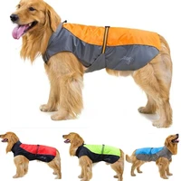 pet dog rain coat waterproof reflective dog jacket breathable assault raincoat cloak for large dogs apparel clothes pet supplies