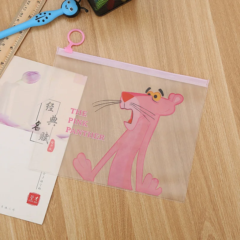 Чехол для карандашей с единорогом сумка хранения кольцом мультяшный розовый