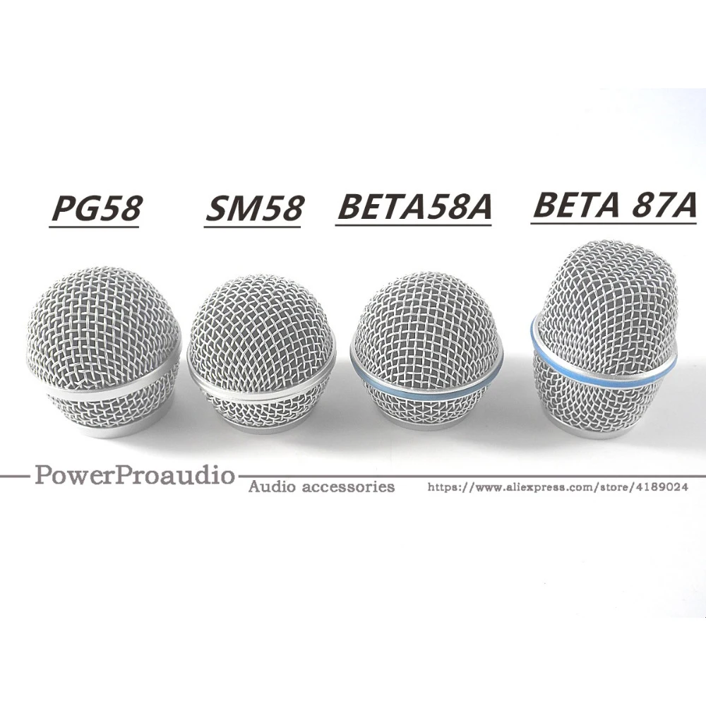 10 шт./лот Замена шаровой головкой сетки микрофонная решетка подходит для PG58 beta57a