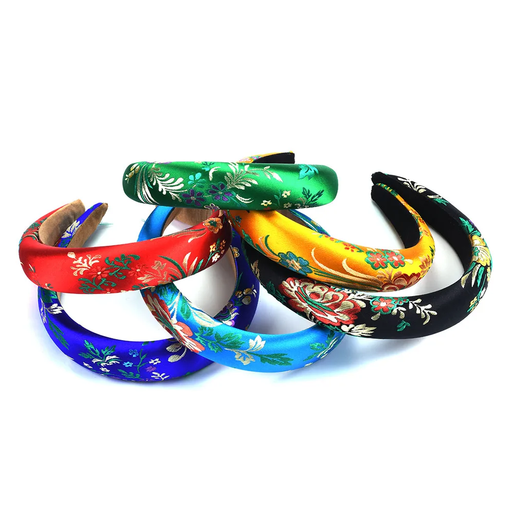 Женский обруч для волос ZA модный брендовый с бархатной вышивкой и цветами