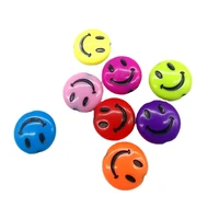 xuqian hot sale acrylic smiley face loose beads with 14mm for diy handmade jewelry accessories b0216