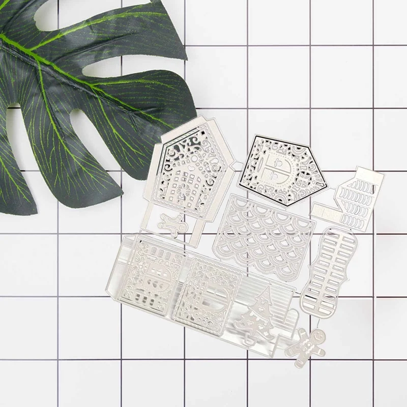 Металлические Вырубные штампы для скрапбукинга изготовления рождественских