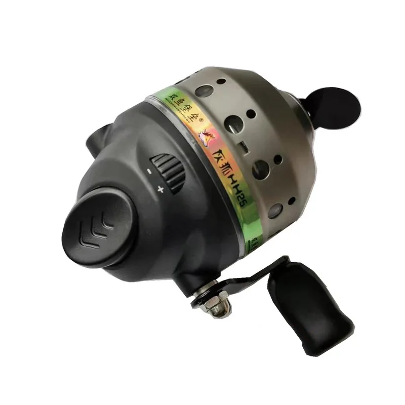 

Slingshot Fishing Reel Catapult Shooting Fish Metal Closed line Wheel Left Right Outdoor River Fishing with PE 4 Strand 30m