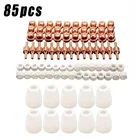 Новый 85 шт. установка воздушно-плазменной резки советы для LG-40 PT-31 резак расходные материалы CUT-40 CUT-50D CT-312 вихревые кольца электрод защитные колпачки