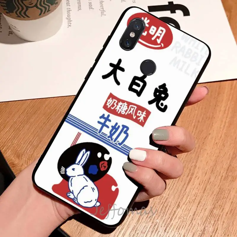 

Japanese Korean Milk tea Packing box Phone Case For Xiaomi Redmi note 7 8 9 t max3 s 10 pro lite coque shell cover funda