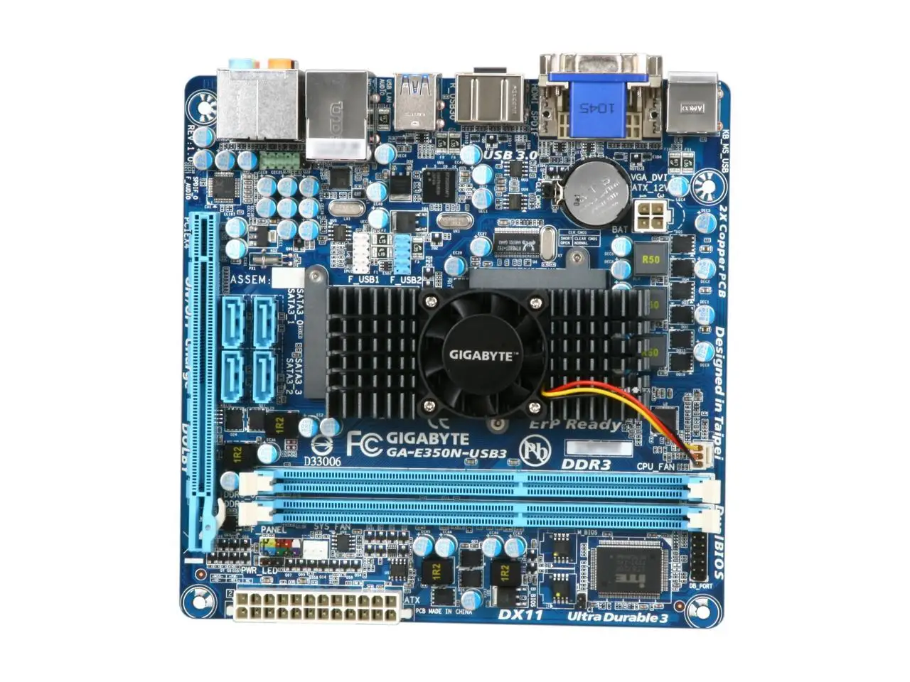 Preise Für GIGABYTE GA-E350N-USB3 AMD E-350 APU 1,6 GHz, Dual-Core AMD Hudson-M1 DDR3 8GB SATA 6,0 Gb/s FCH Mini ITX Motherboard