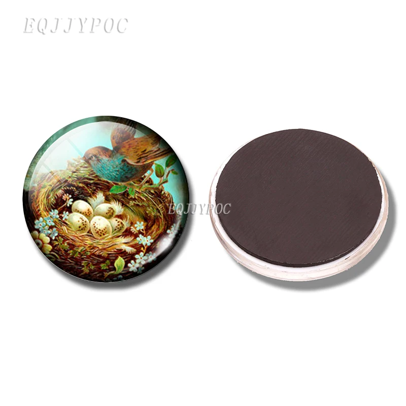 Магниты на холодильник Pica 30 мм наклейки в виде птиц священные геометрические