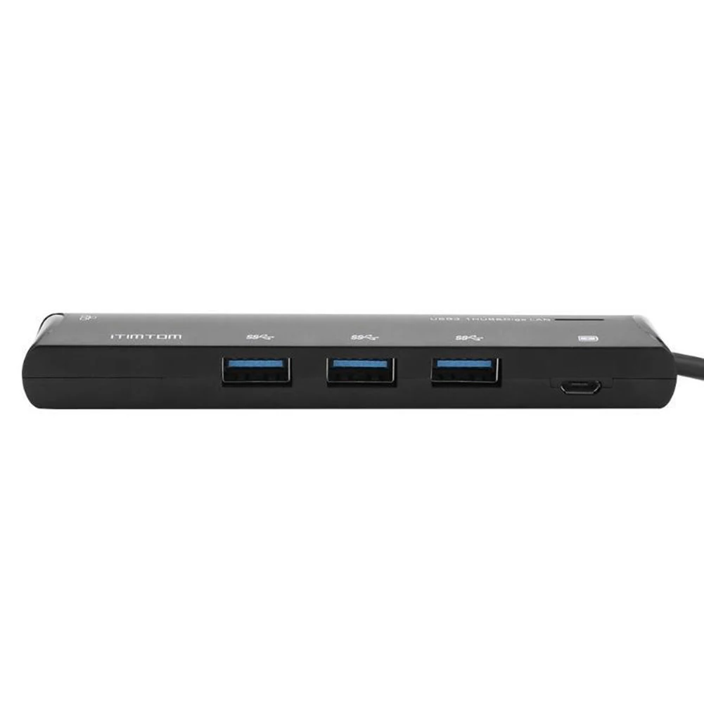 Дропшиппинг 3 Порты USB 0 для RJ45 концентратор Gigabit LAN Ethernet адаптер с C коннектор