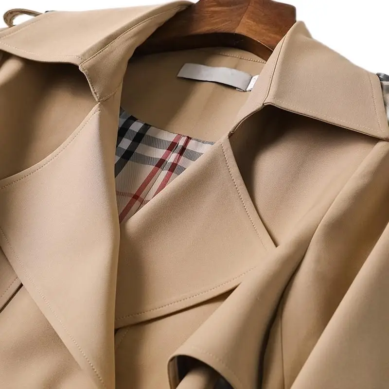

2021 New Brand Women'S Autumn Coat Long Windbreaker Europe America Fashion Trend Double-Breasted Slim Trench Coat B646