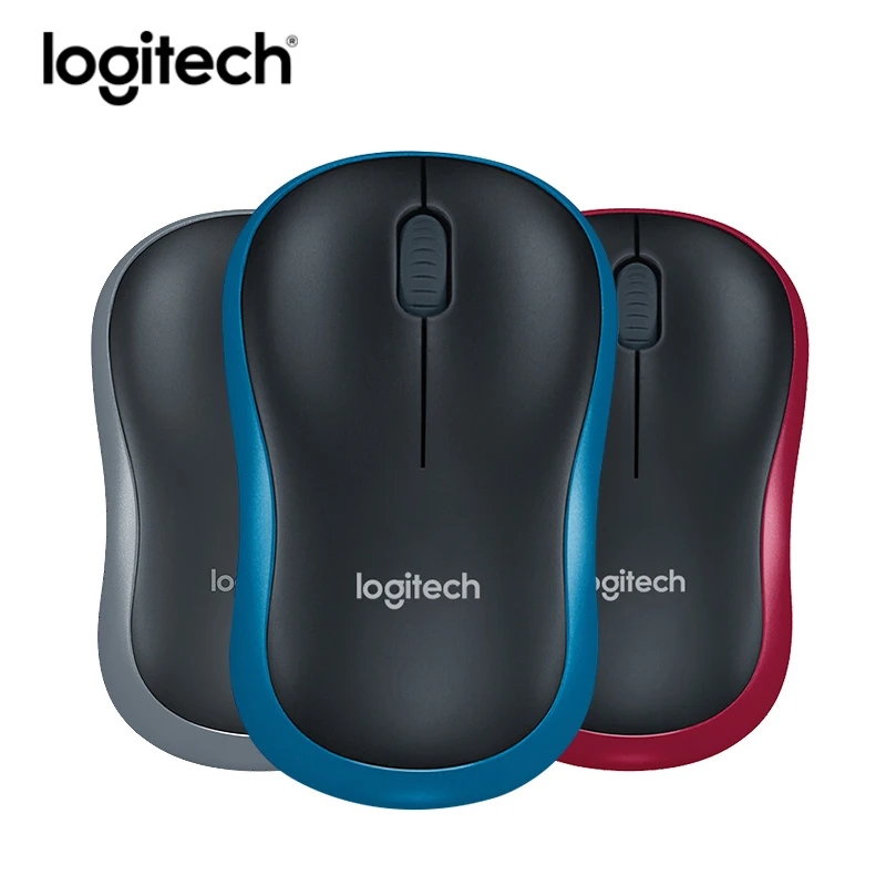 Новая беспроводная мышь Logitech M186 2 4G M185 UP с эргономичным нано приемником 1000