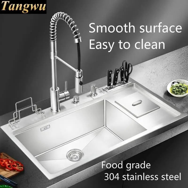 Бесплатная доставка Высококачественная кухонная раковина из нержавеющей стали