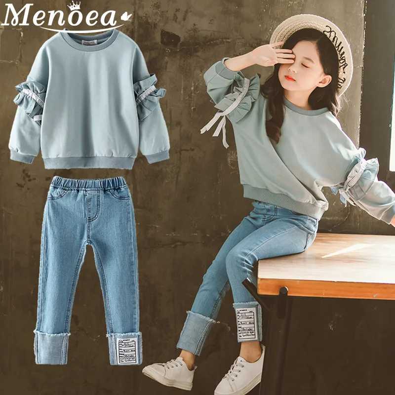 Комплект для крупных девочек 2020 г. новый костюм весенне осенний свитер с