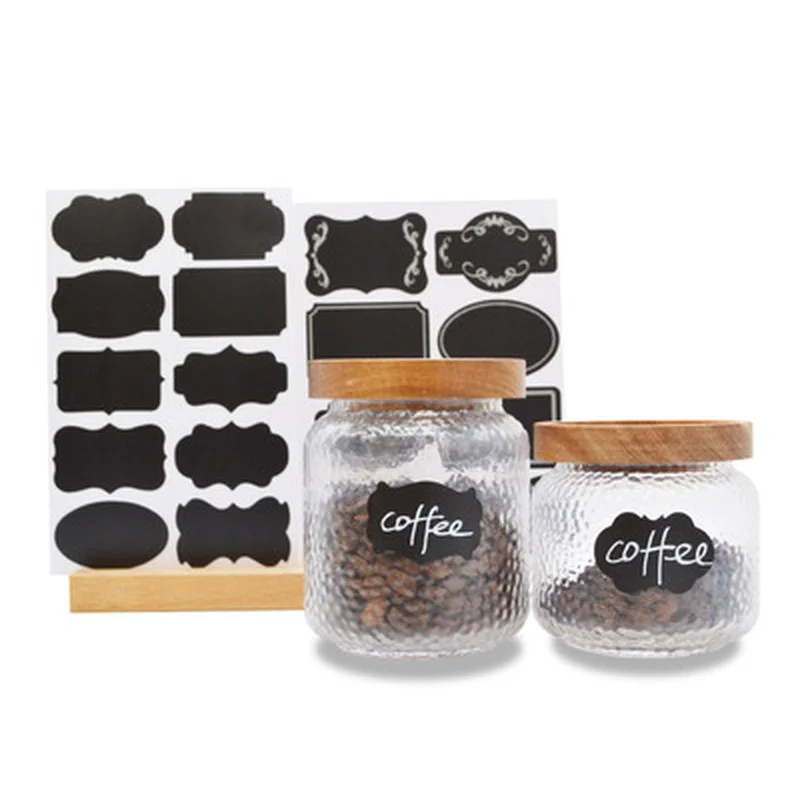

10 Sheets Blackboard Labels Stickers Spice Sticker Reusable Jam Labels Kitchen Stickers Home Jars Bottles Tags Kitchen Items