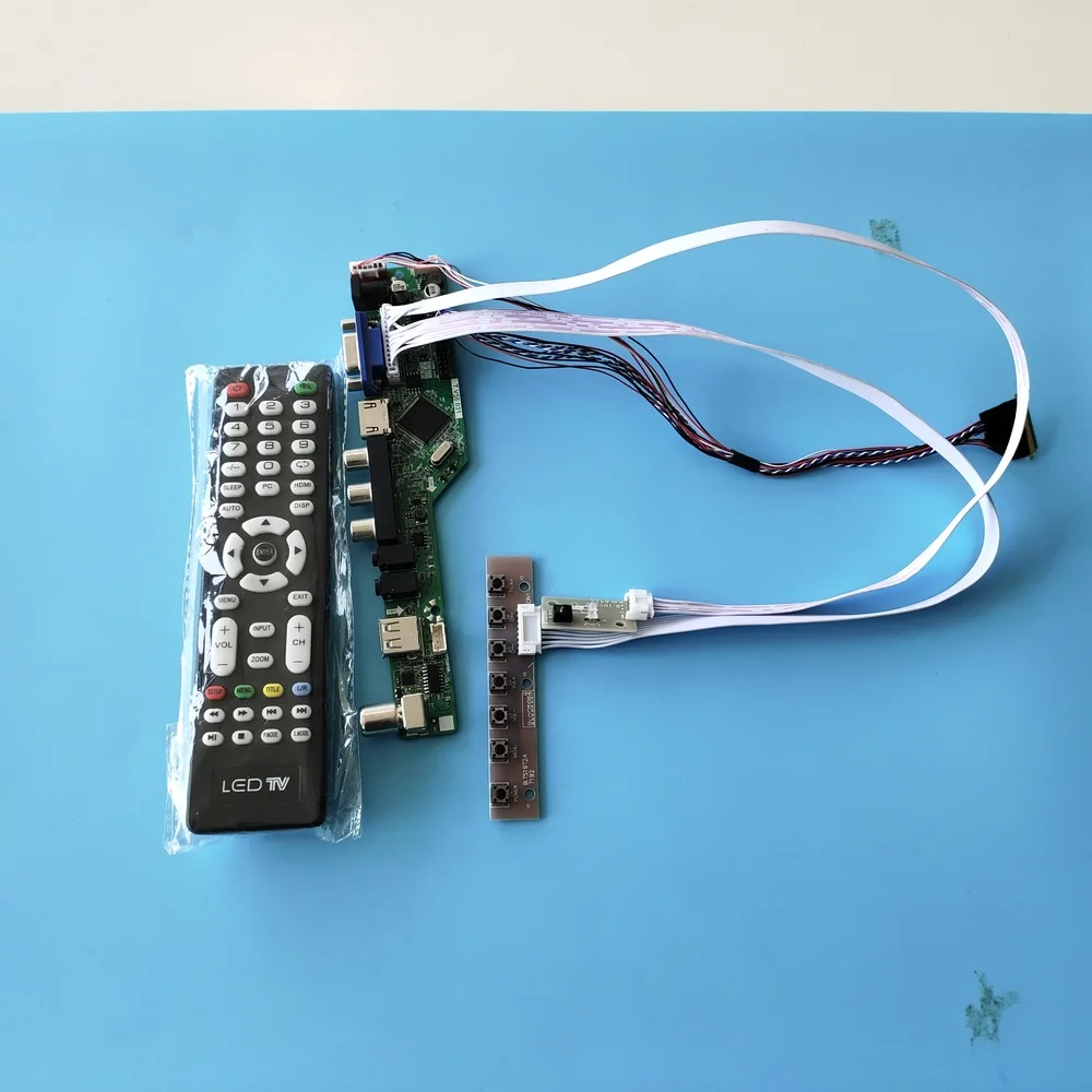 Комплект для LTN156AT29-L01 1366x768 VGA ЖК-дисплей LVDS Дисплей AV светодиодный пульт дистанционного управления HDMI Панель USB Экран аудио монитор 40pin контроллер доард ТВ