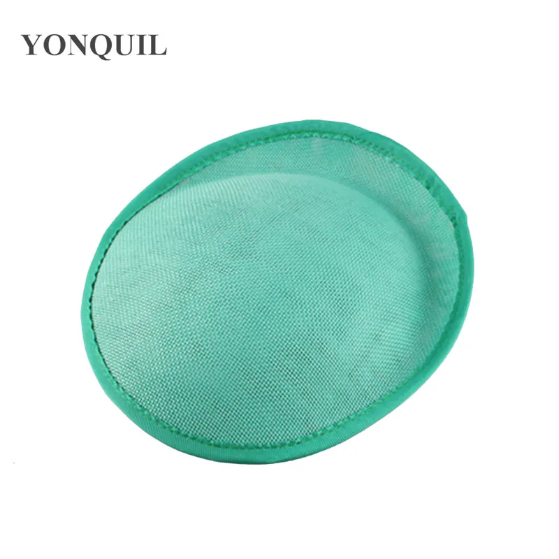 emerald green 20 см имитация Sinamay вечерние волосы чародей База Millinery Вуалетка шляпа база Ремесло Материал 5 шт./лот SYB01 - Цвет: emerald green