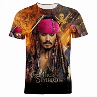 2021 new summer t shirt for men disney pirates of the caribbean boy girl kids tee shirts oversized womens clothing