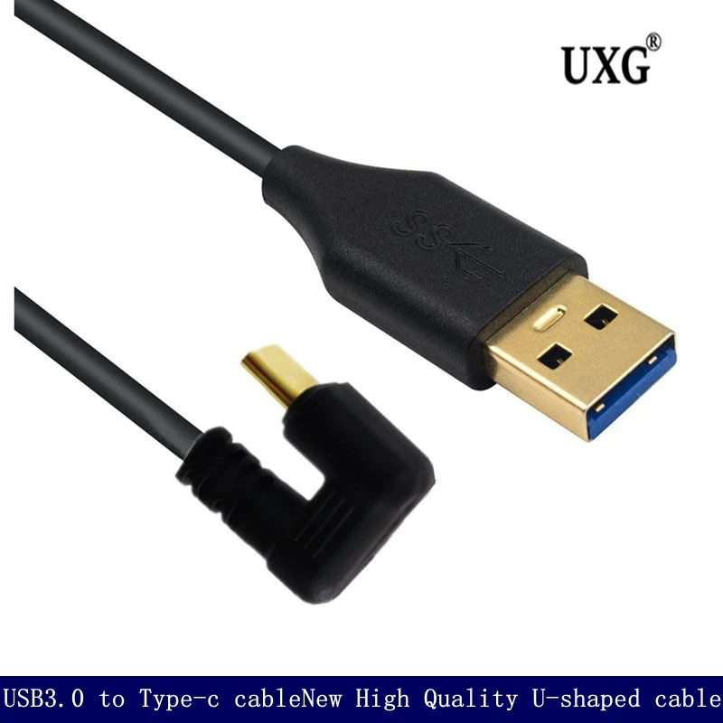 

New High Quality U-shaped Type-c To USB 3.0 Type-c Mobile Phone Game Nylon Woven 5A 3A Fast Charging Cord 0.2m 100cm 180cm Cable