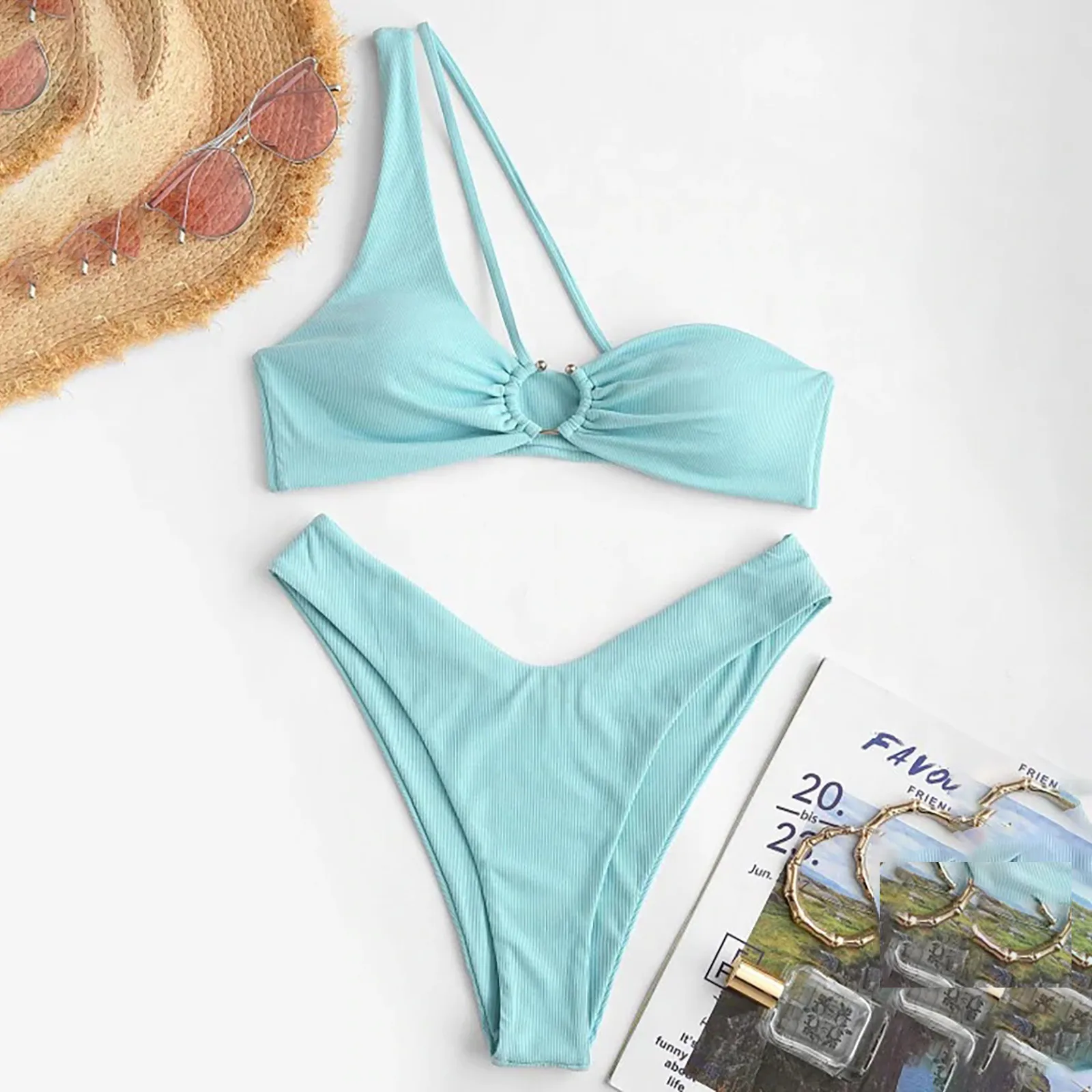 2 можно носить двумя способами Лето Женские модные кожаные сандалии Разделение