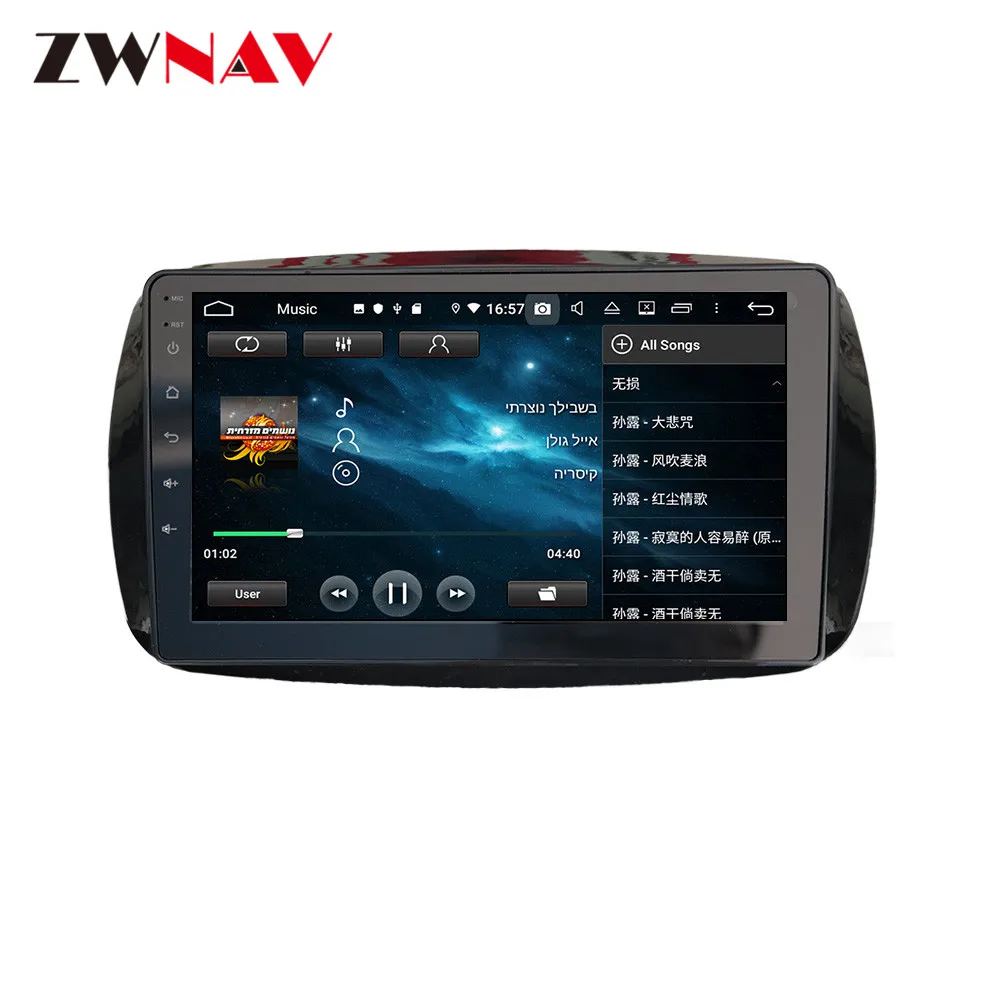Android 9.0 4+64G DSP Carplay Car DVD Player GPS navigation For Mercedes Benz Smart 2016 Head Unit Multimedia Tape Recorder | Автомобили и