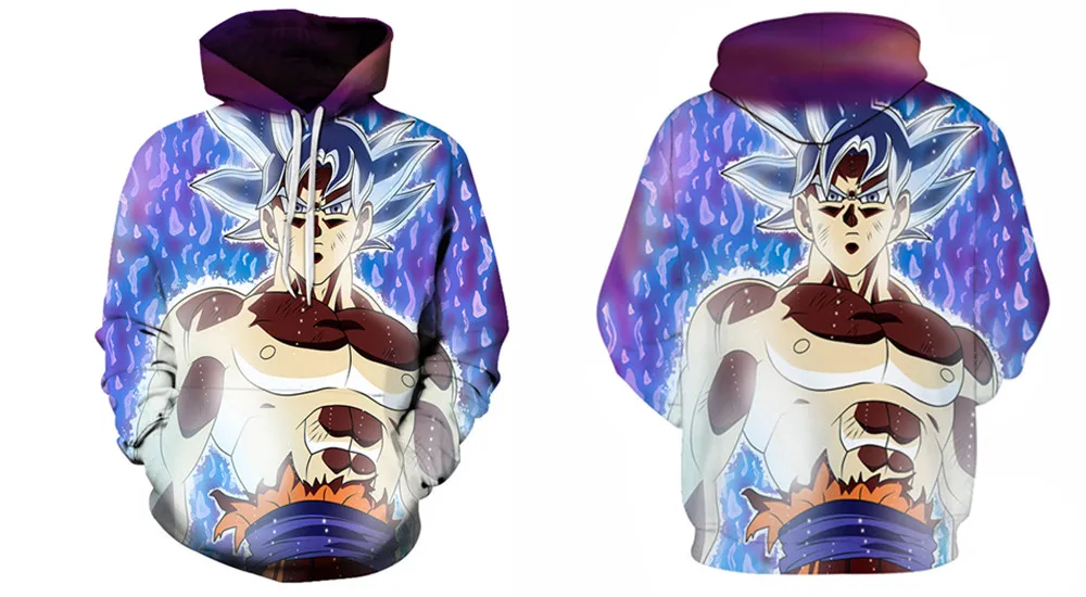 Дизайн Dragon Ball Z Goku толстовки DBZ толстый Гоку печать 3D Толстовка с капюшоном для мужчин и женщин Harajuku верхняя одежда унисекс Толстовка