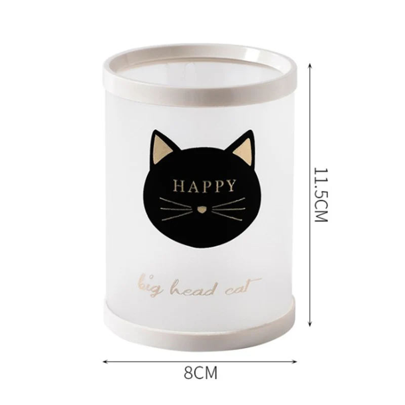 

1PCS Round Students Supplies Cute Makeup Brush Holder Pen Pencil Holder Storage Gifts