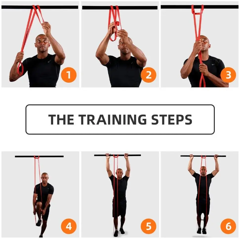 6 полосные подтягивающие веревочные упражнения для фитнеса Ленты сопротивления