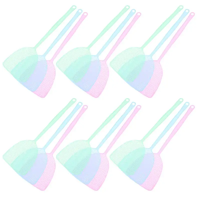 

20 шт. практичная мухобойка, кухонные полые мухобойки с длинной ручкой, мухобойки