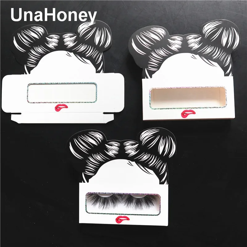 Картонная коробка особой формы для маленькой девочки упаковочная ресниц оптовая