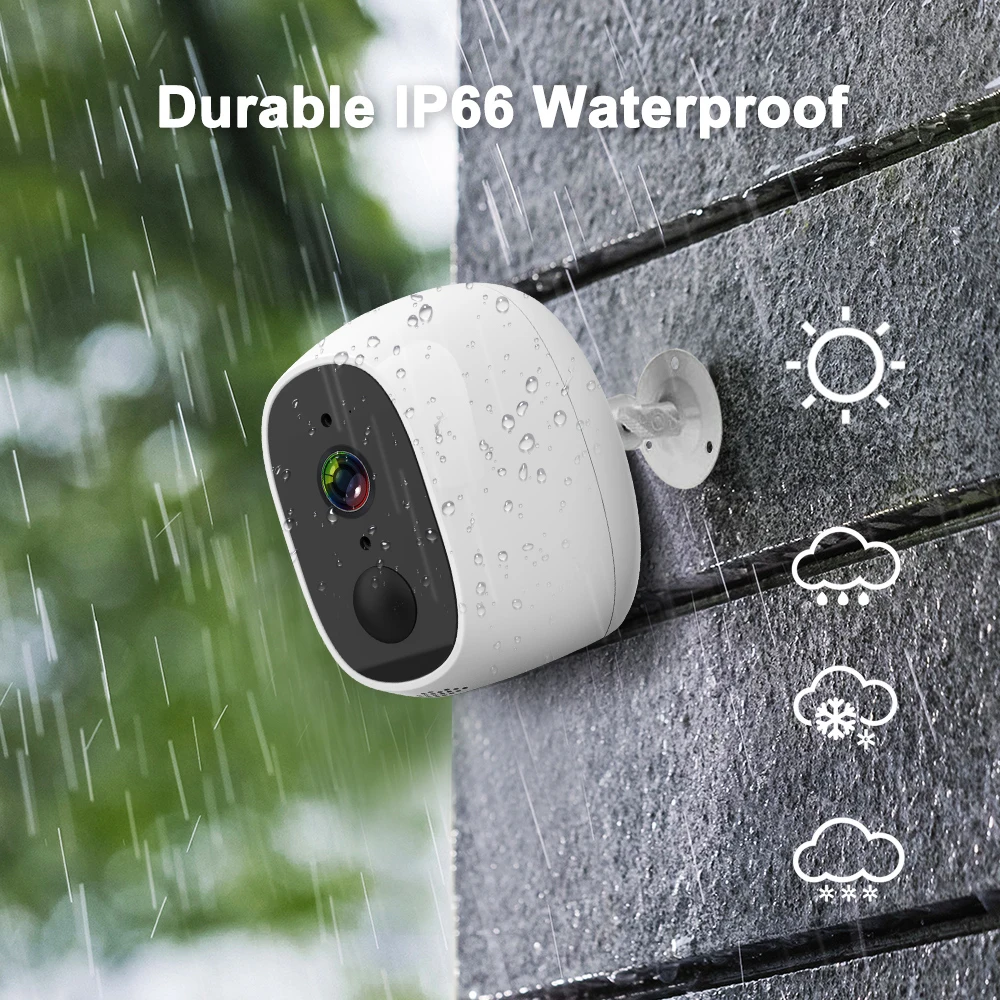 IP камера 1080p HD батарея WiFi Беспроводная наблюдения 2.0MP Домашняя безопасность