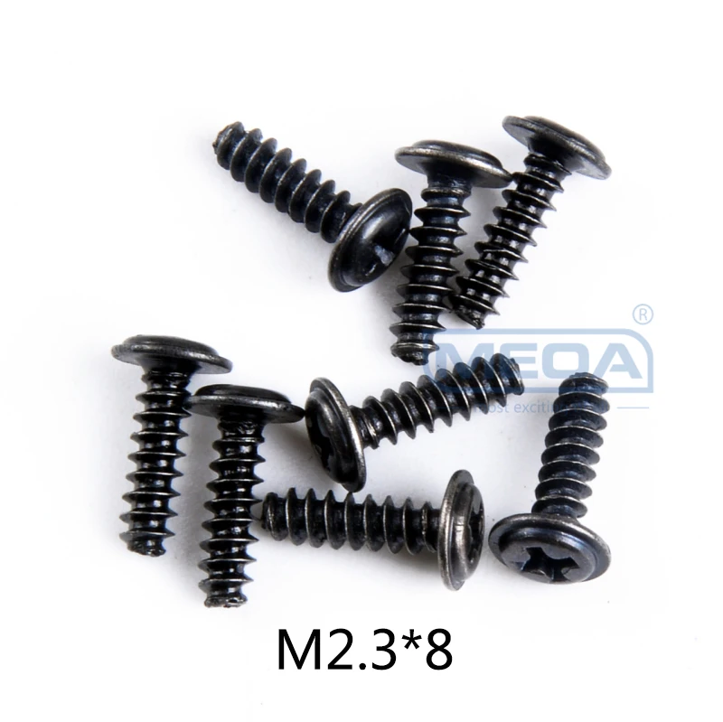 Wltoys 12428 RC автомобиль запасные части саморезы с полукруглой потайной головкой Винты с плоской головкой и крестообразным шлицем половина штифт M2 M2.3 M2.5 M3 M4 винты для RC автомобиль