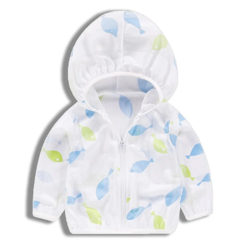 

New Fashion 2021Solid Aolor Spring Baby Boys Girls Clothing Hoodies Sun Protection Clothes Children Casual Beach Jackets Coats