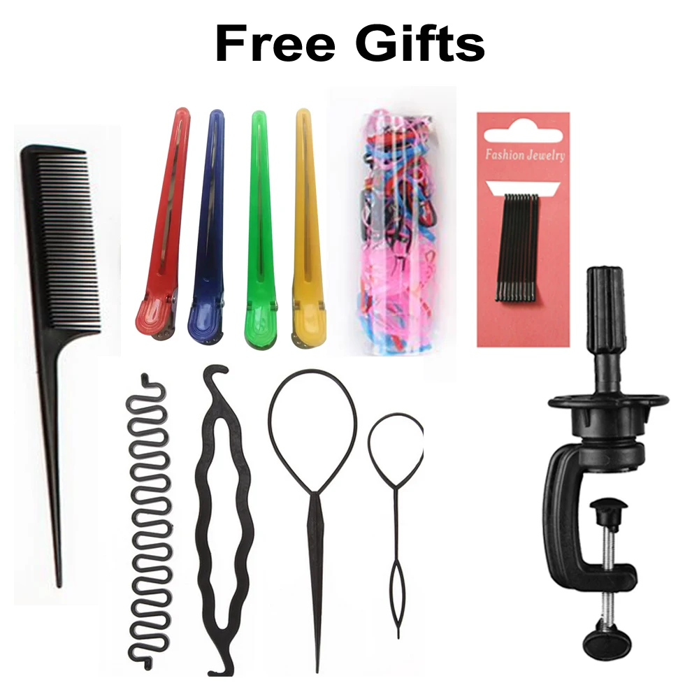 

22inch Training Head For Hairdressers 50% Synthetic Fiber And 50% Animal Hair Mannequin Head Female Head Dolls Styling