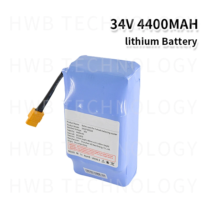 36V литий ионная аккумуляторная батарея 4400mah 4.4AH ионный элемент для электрического