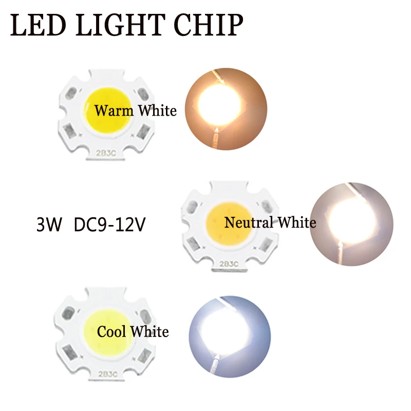 3/5/7/10 Вт оптовая продажа нейтральный белый прожектор DC 9 12V светодиодный бусины