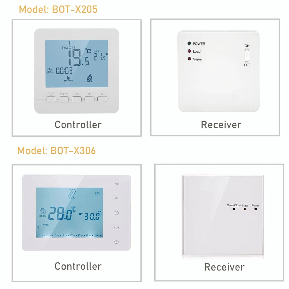 bot x306 wireless programmable gas boiler thermostat for room heating temperature controller regulator kid lock touch screen free global shipping