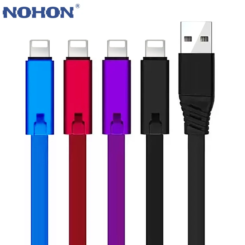 NOHON регенерированный USB кабель для iPhone Xs Max XR Type C повторно используемый быстрой