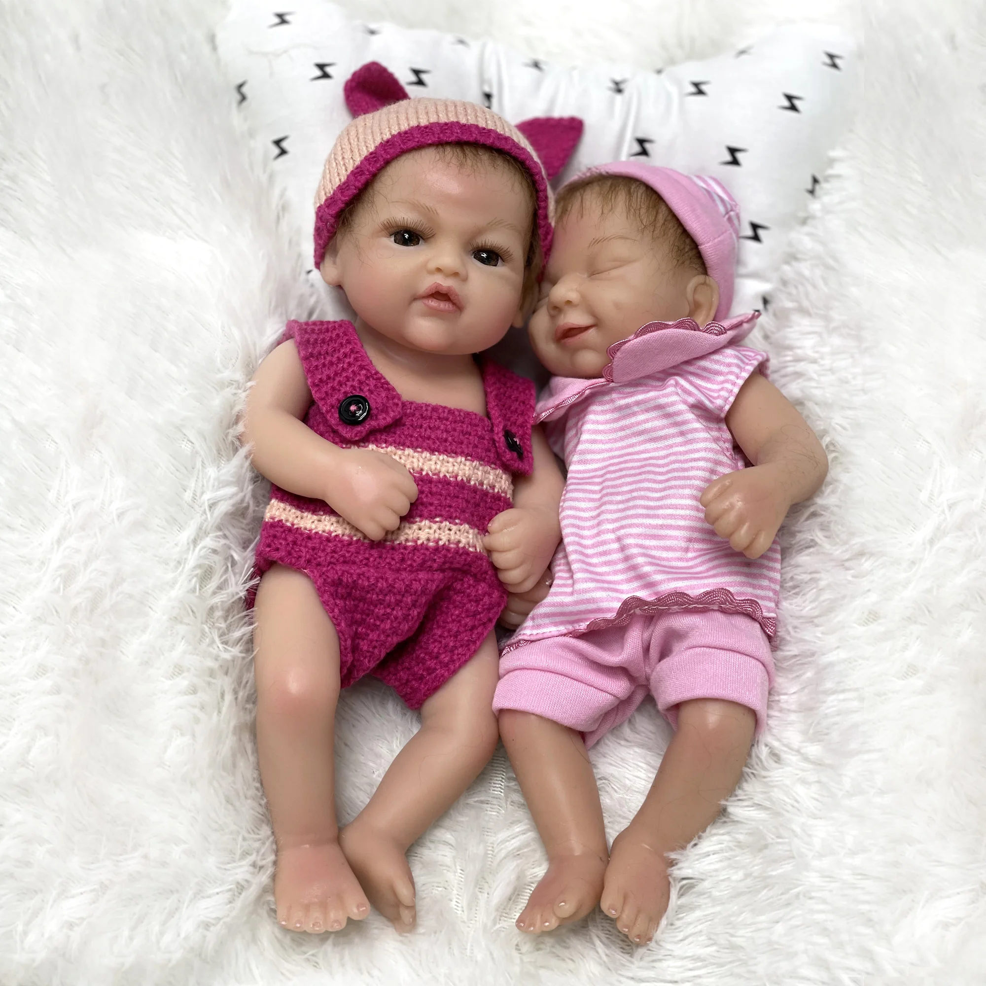 Полноразмерная платиновая силиконовая кукла адольли Реборн 12 дюймов