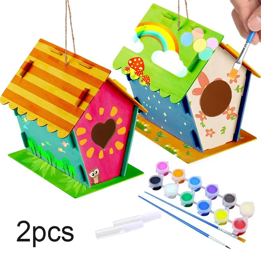 

2 шт., Детский конструктор «Птичий дом»