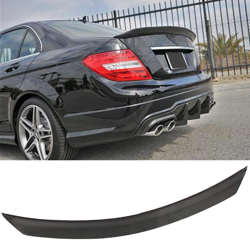 Задний спойлер для багажника из углеродного волокна класса C Mercedes Benz W204 Sport C63 AMG