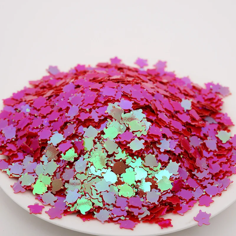 8 мм Цветные морская черепаха блестки DIY слайм материал блесток блестками Lentejuelas