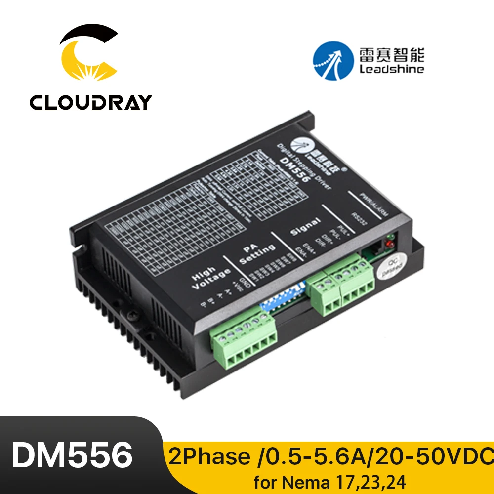 Драйвер шагового двигателя Leadshine DM556 2-фазный контроллер для гравировального