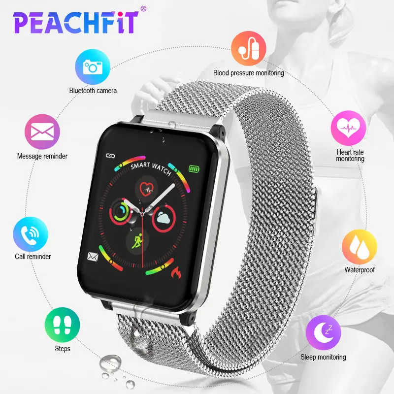 PEACHFIT AW6 Смарт часы водонепроницаемые фитнес трекер пульсометр Монитор